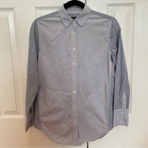 Banana Republic Blue Cotton Button-Down Shirt